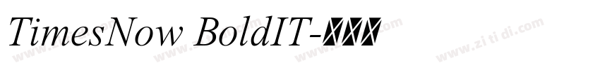TimesNow BoldIT字体转换 TimesNow BoldIT字体转换